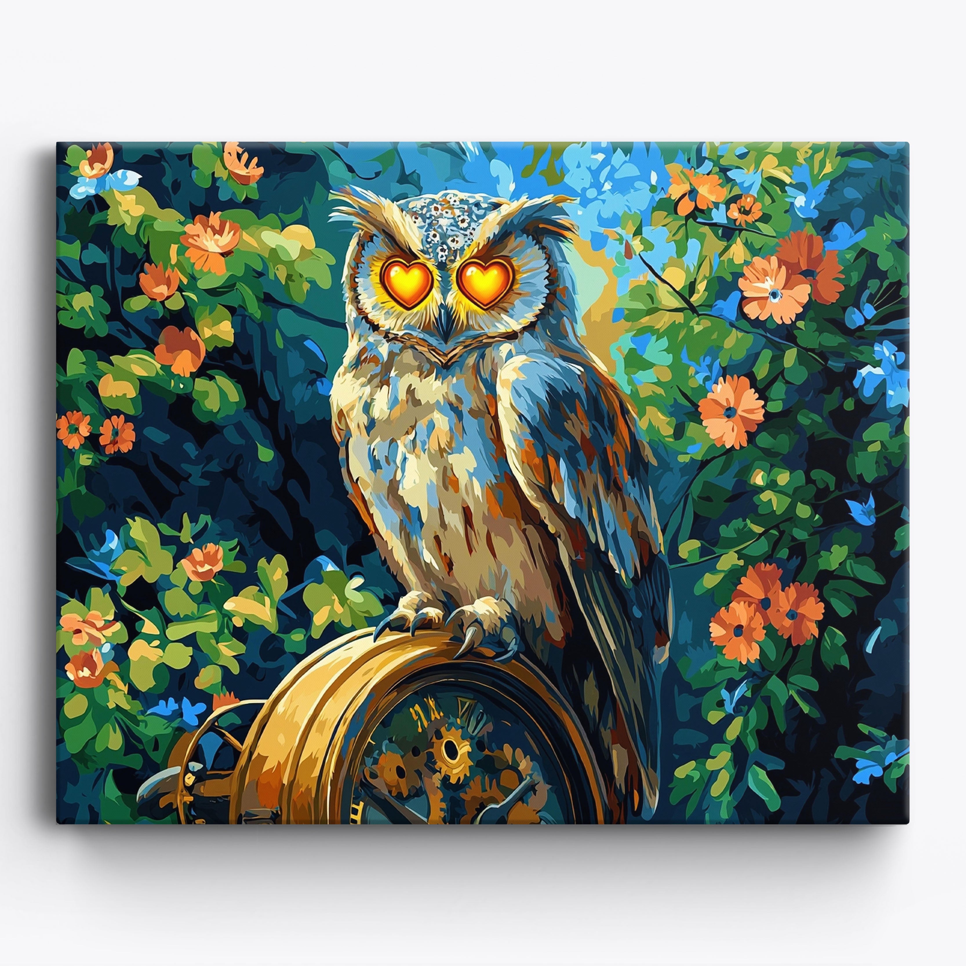 Brass Owl No Frame / Regular (15.75"x19.7"/40x50cm)