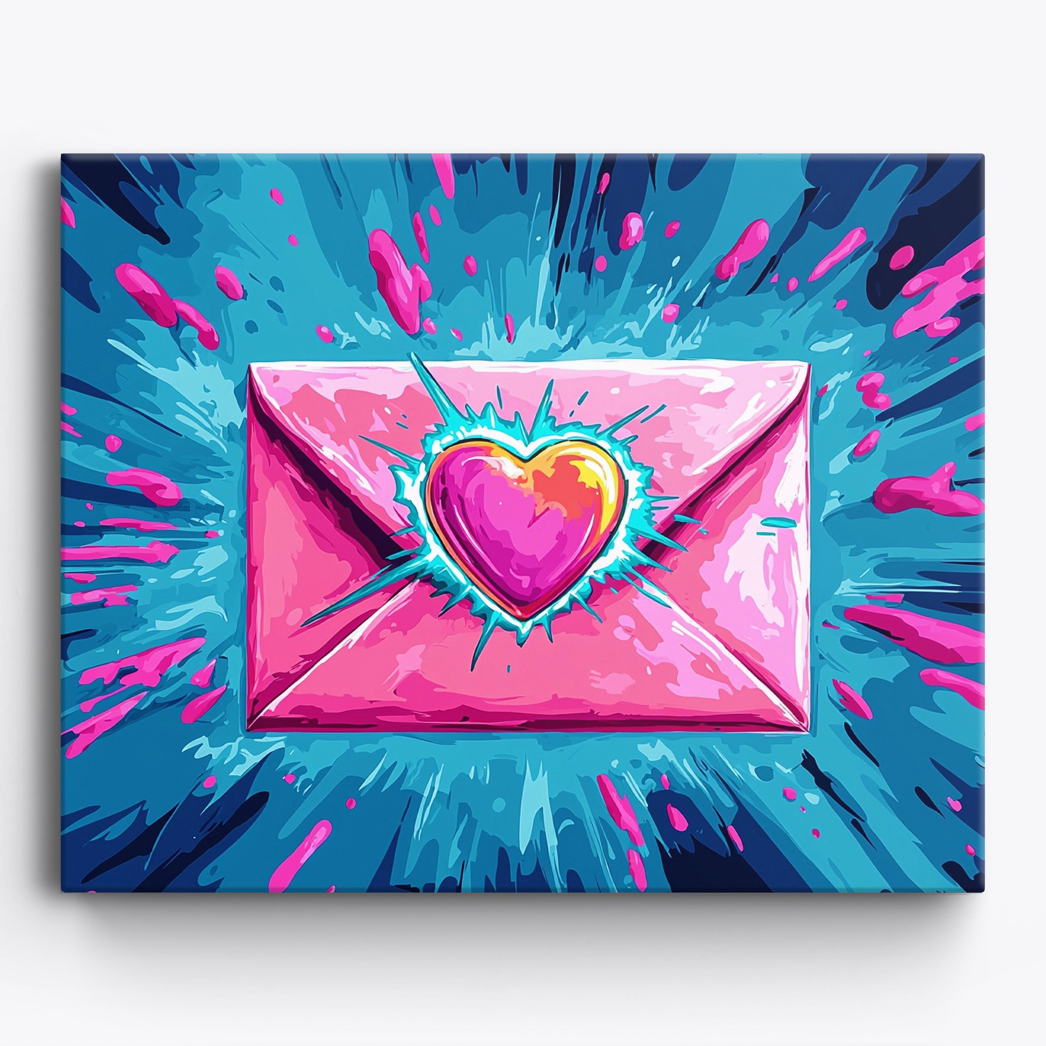 Neon Love Note No Frame / Regular (15.75"x19.7"/40x50cm)