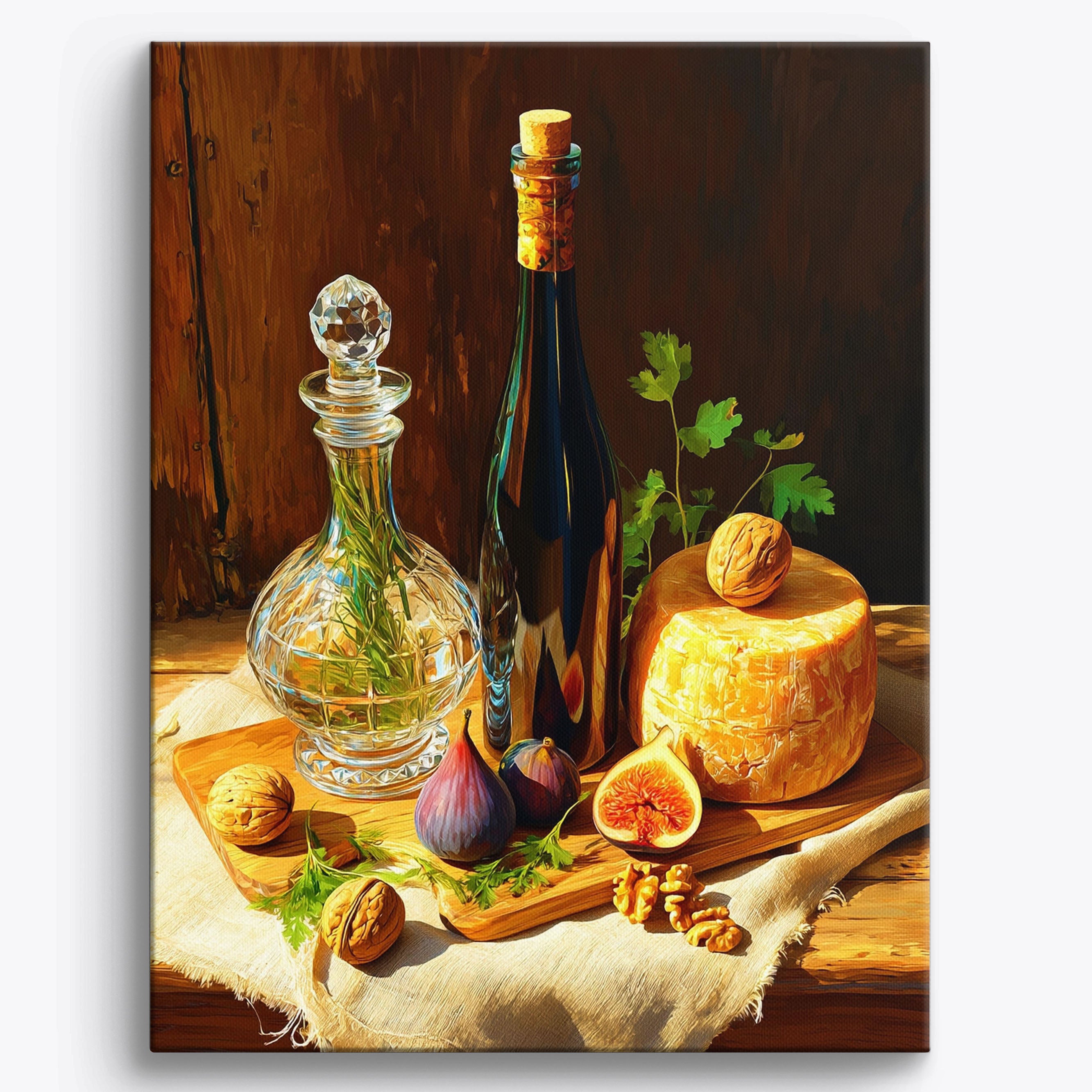 Wine & Cheese Elegance No Frame / 40x50cm