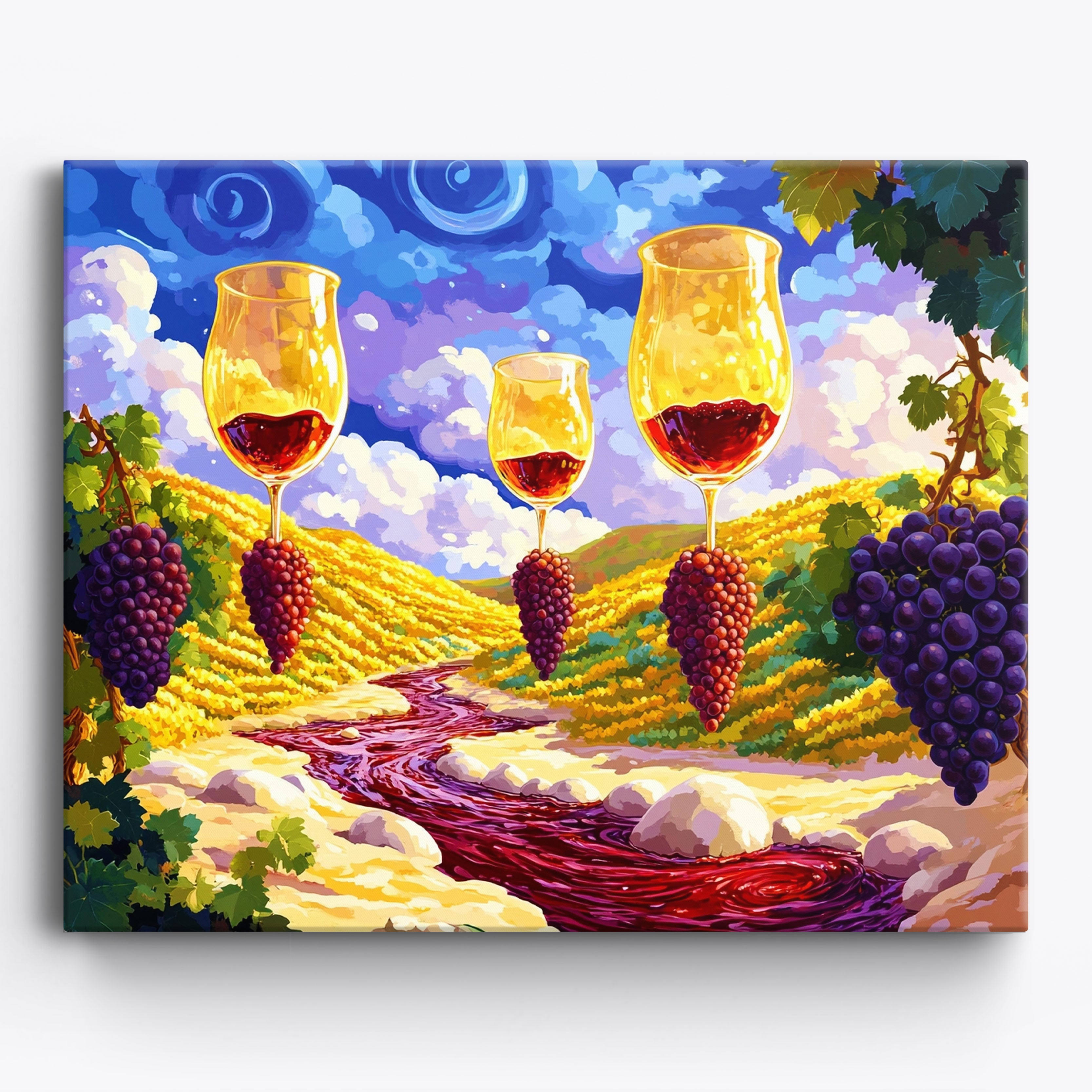 Wine Tower Heights No Frame / 50x40cm