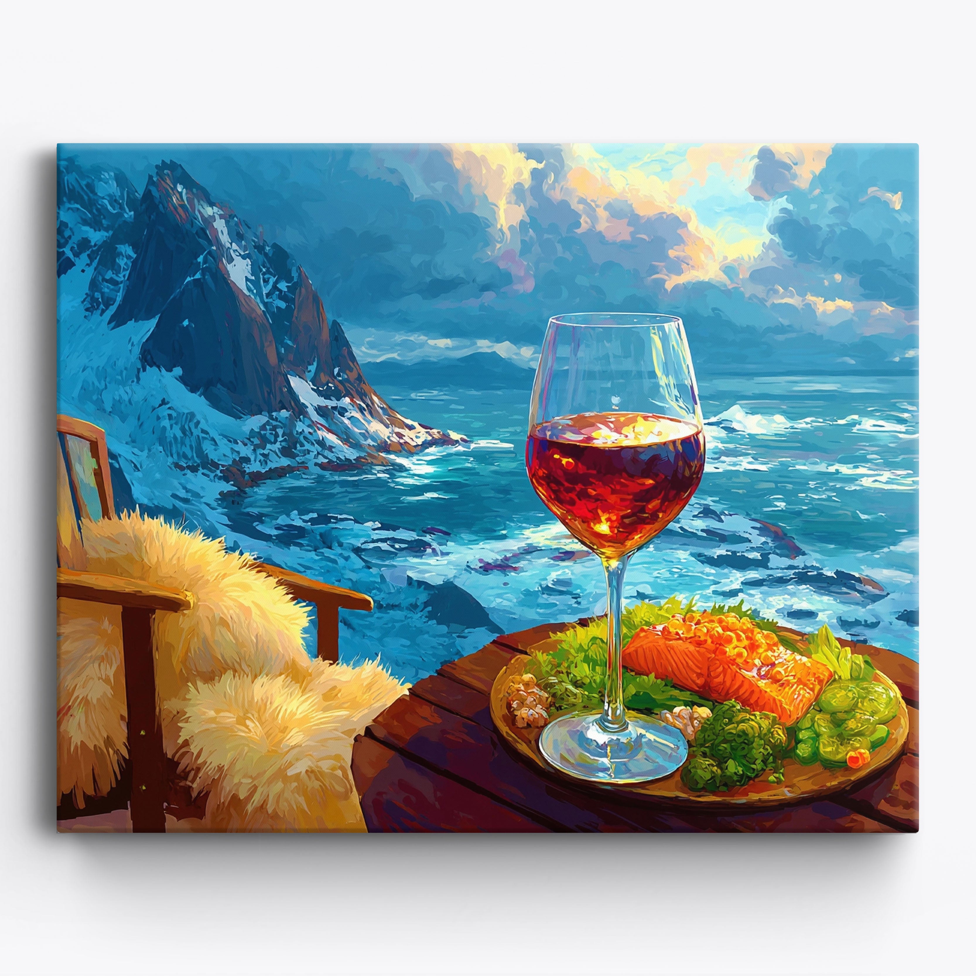 Nordic Wine Lodge No Frame / 50x40cm