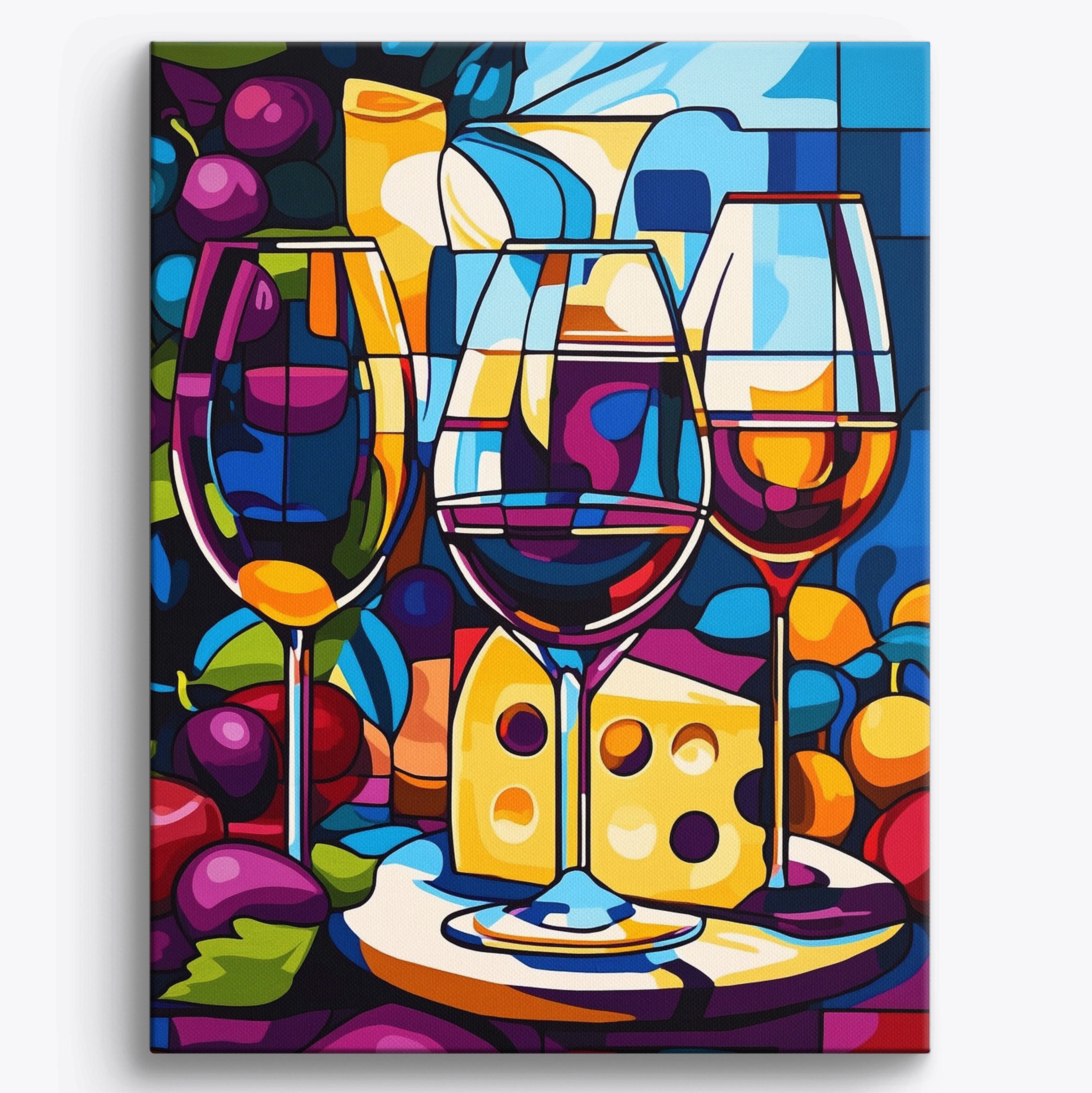 Cheese & Wine No Frame / 40x50cm