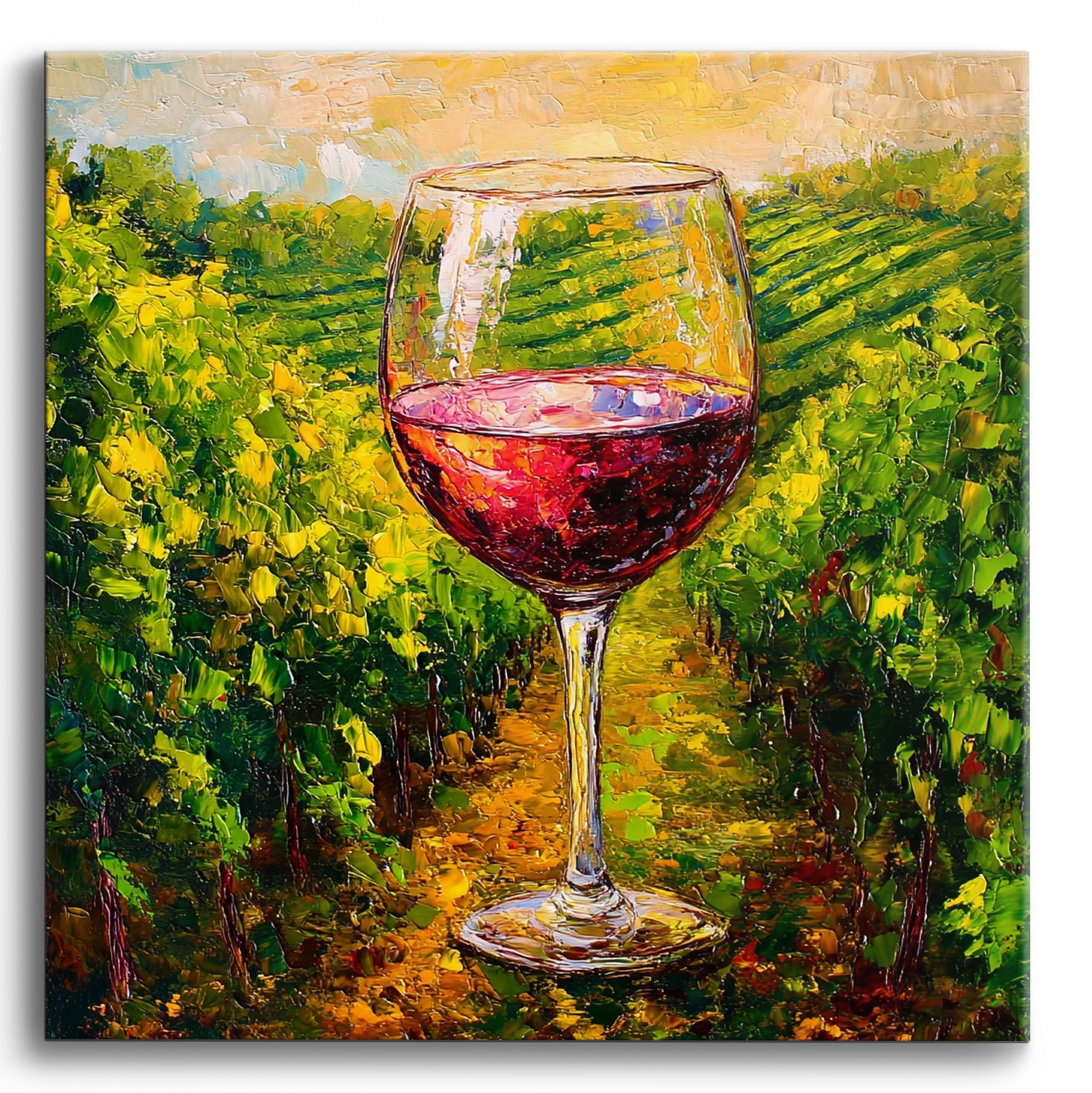 Burgundy Blend No Frame / 40x40cm