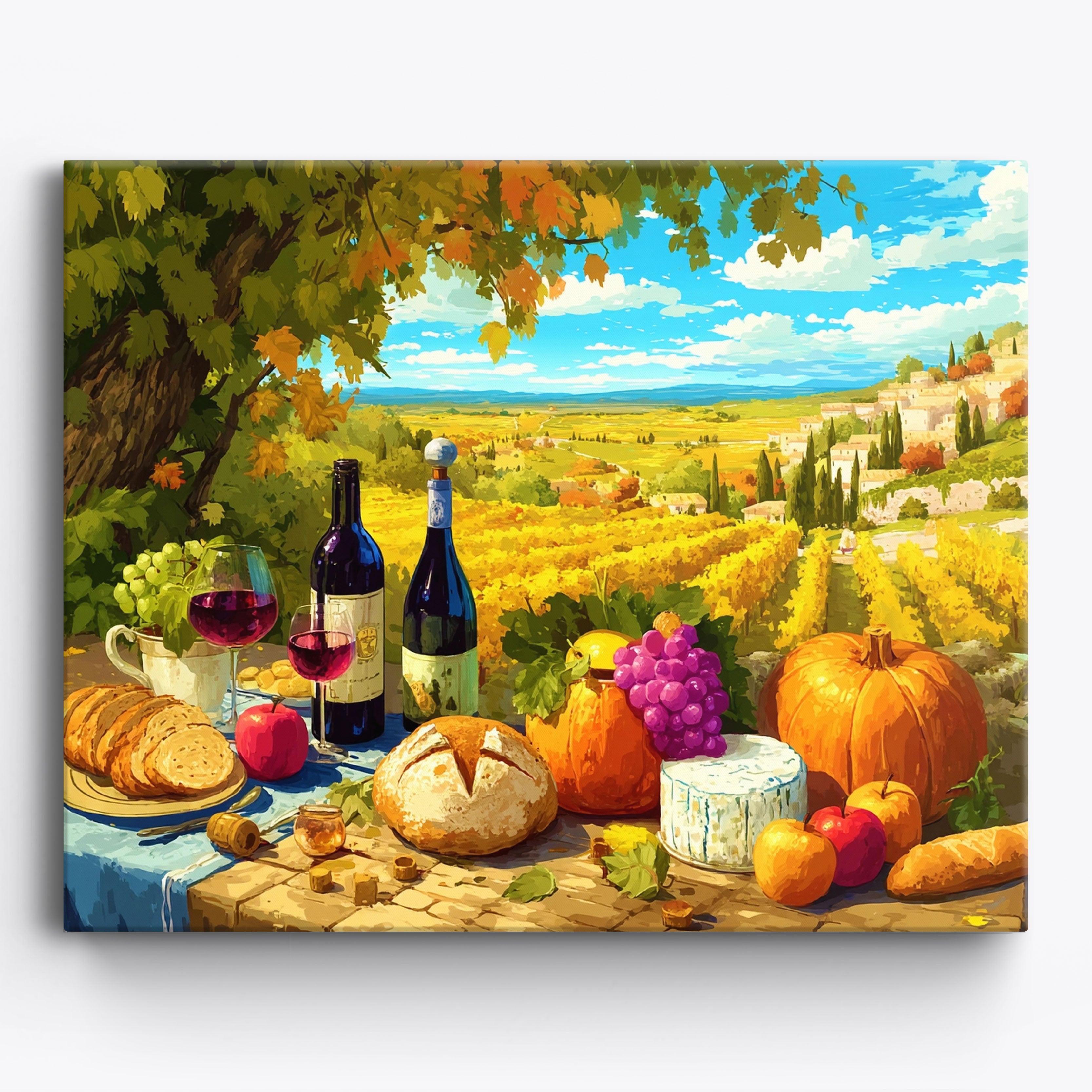 Wine & Pumpkins No Frame / 50x40cm