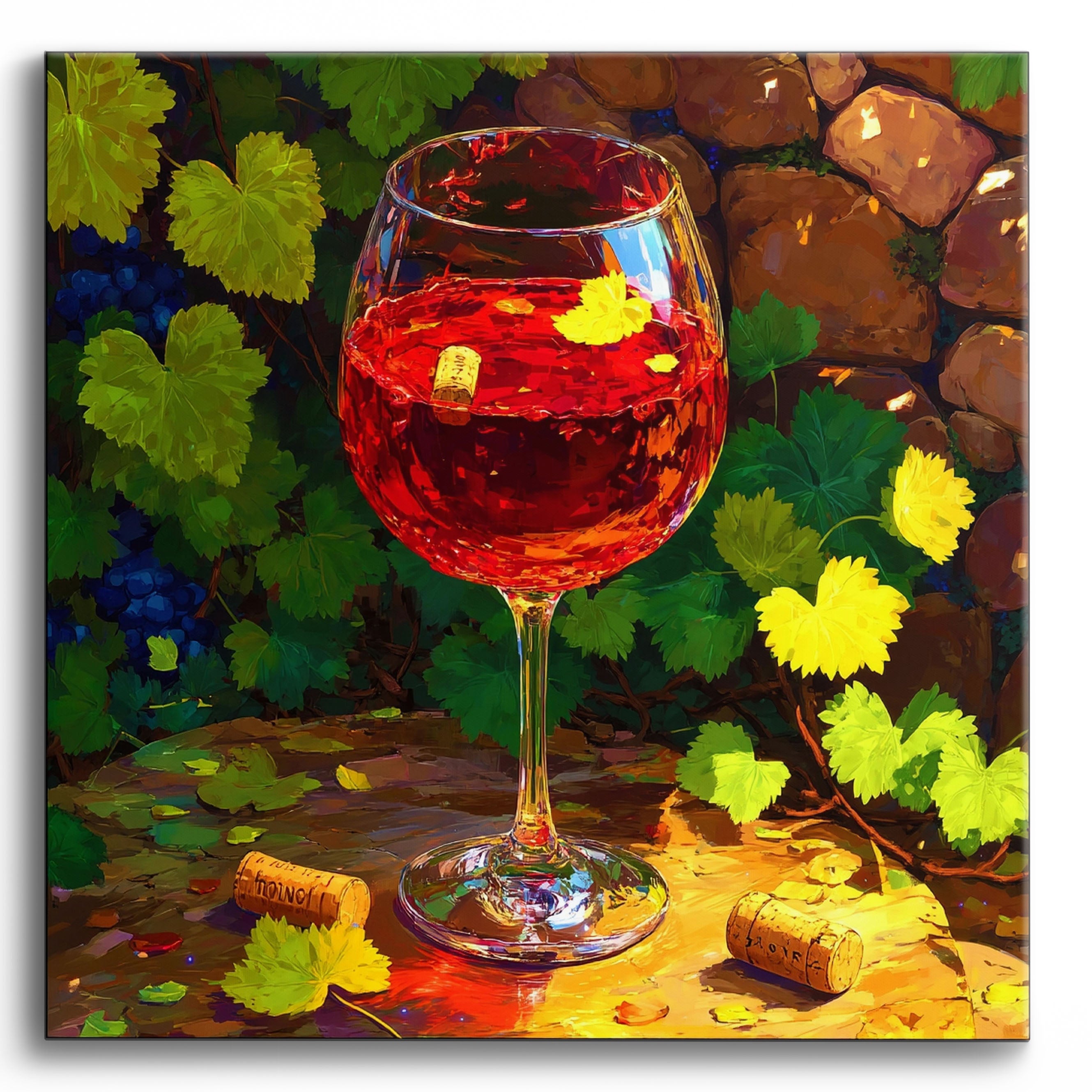 Vintage Wine Oasis No Frame / 40x40cm