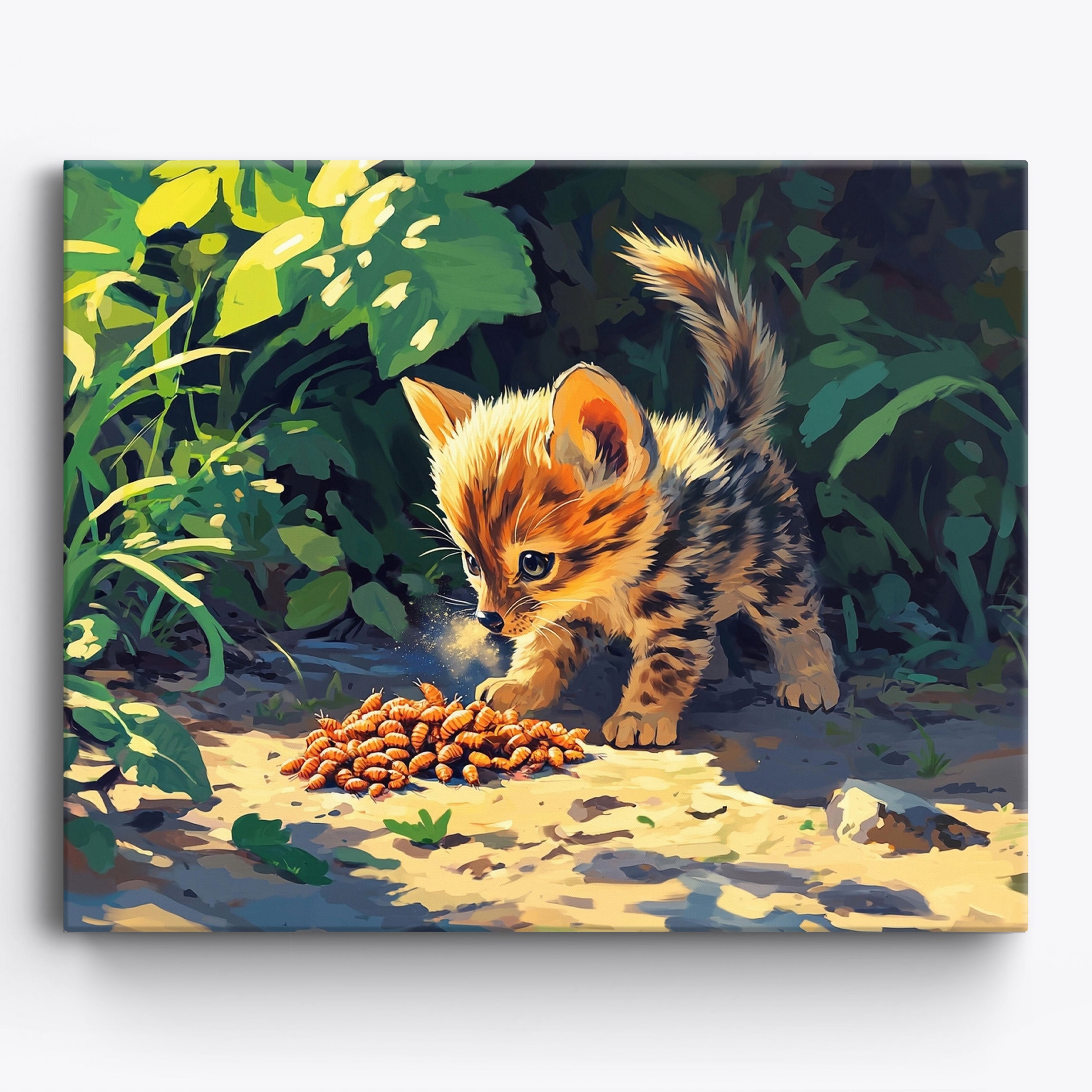 Fluffy Predator No Frame / 50x40cm