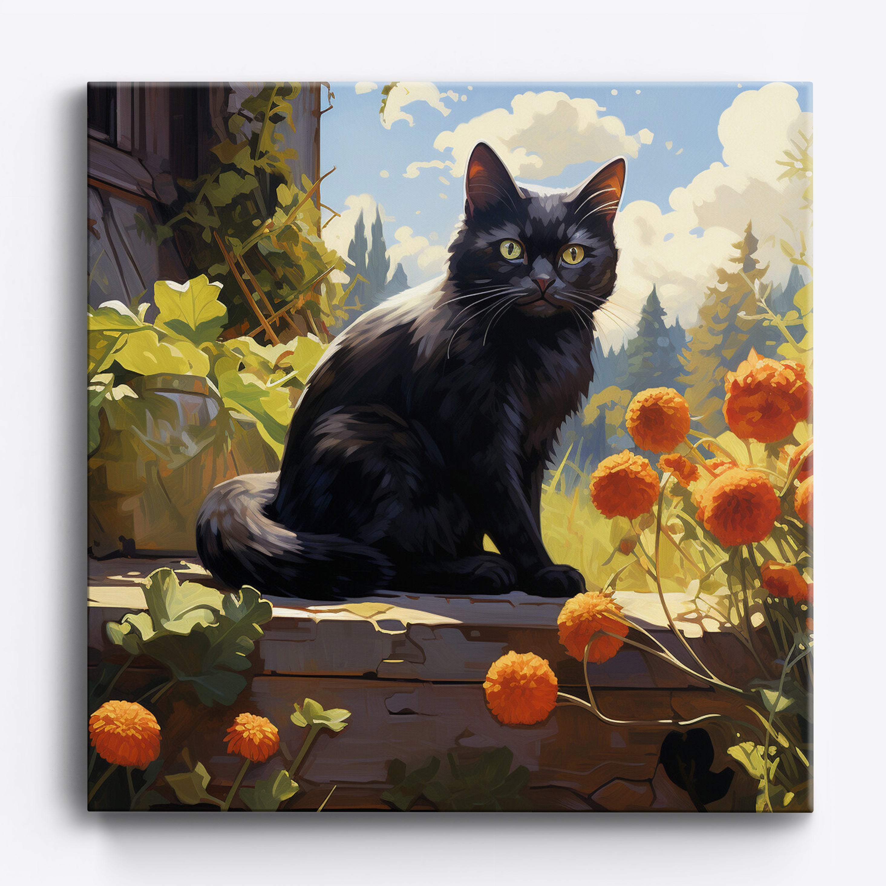 Il gatto nero fiorisce