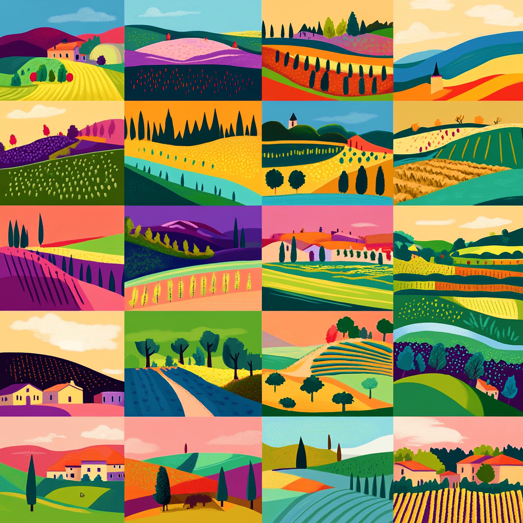 Bold Vineyard Paths