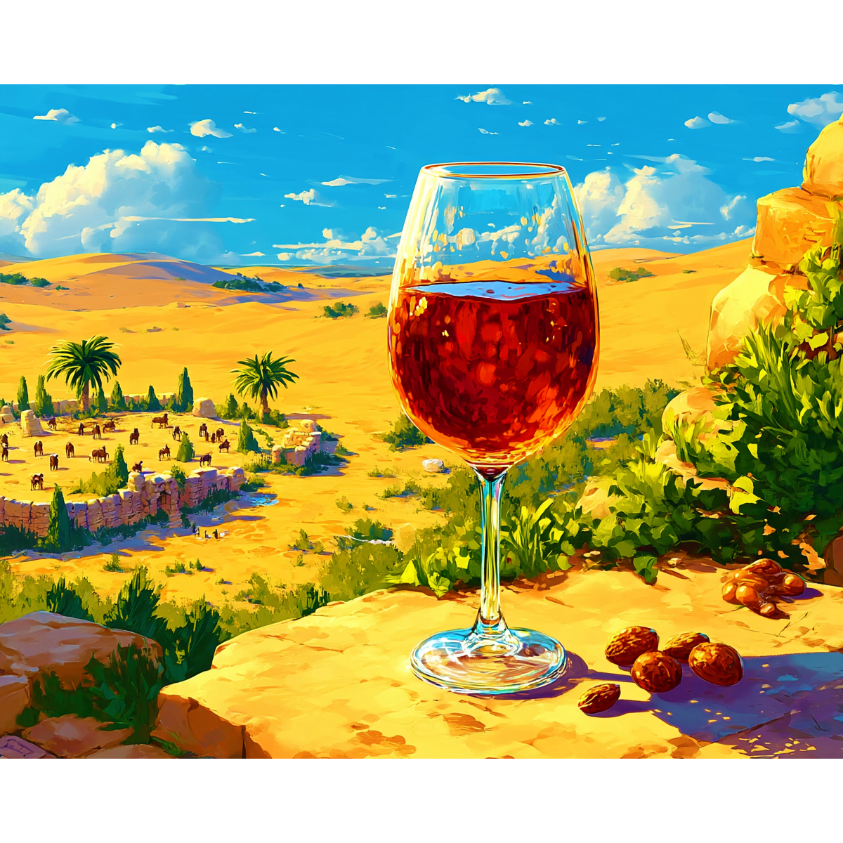 Desert Sunset Oasis