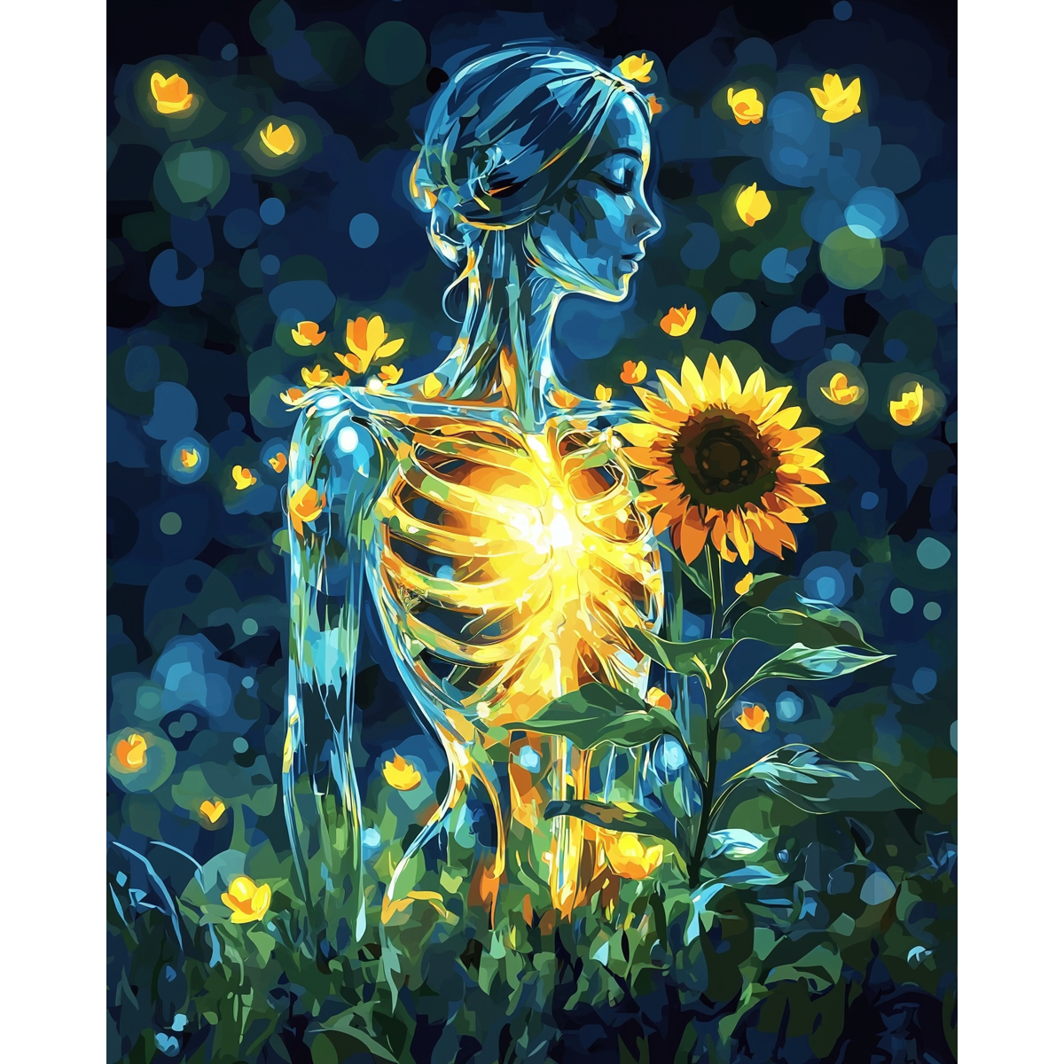 Glass Sunflower