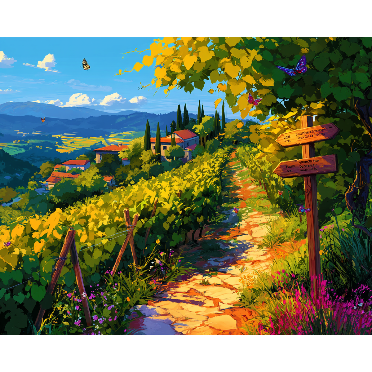 Luminescent Wine Paths
