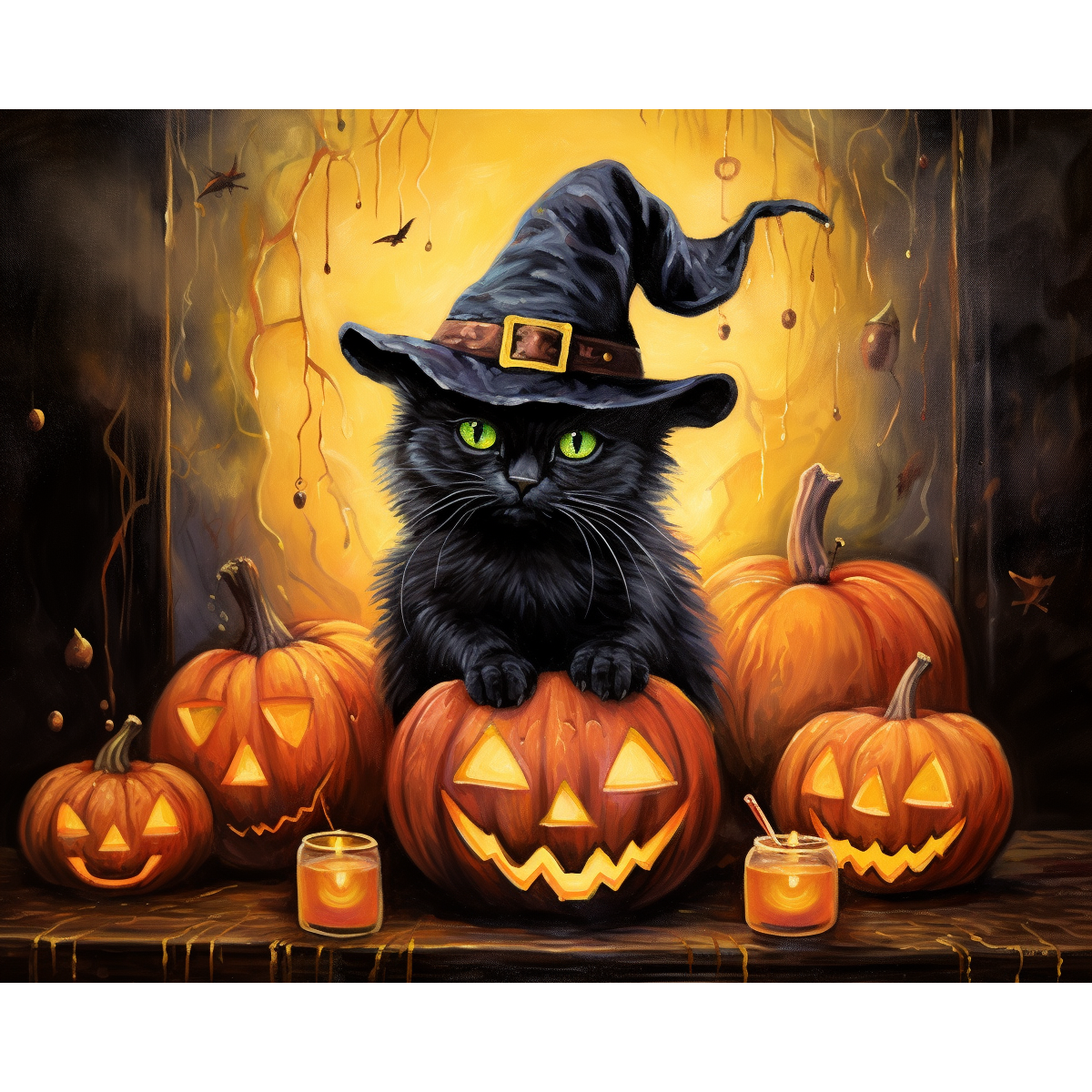 Halloween del gatto nero