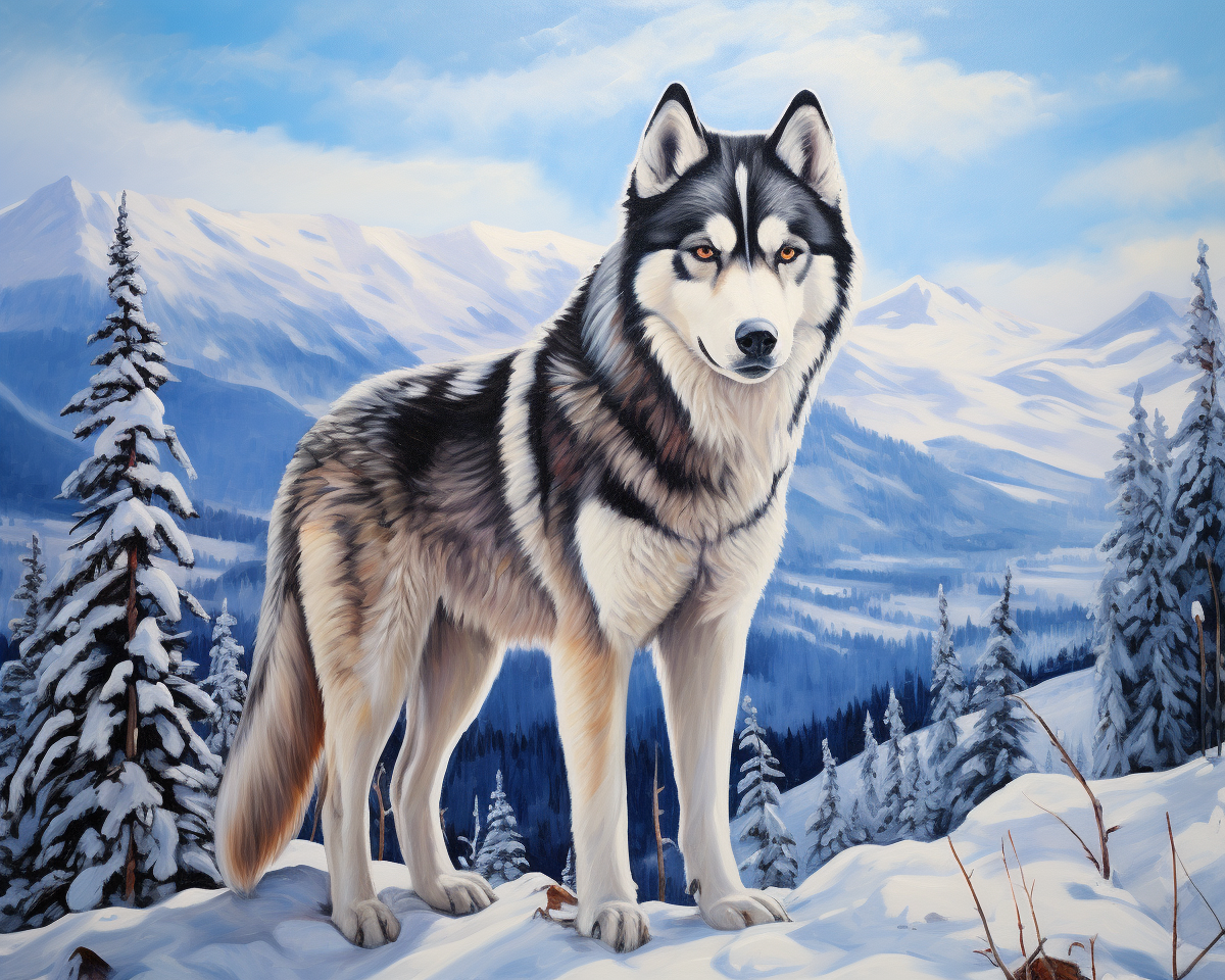 Huskey di montagna